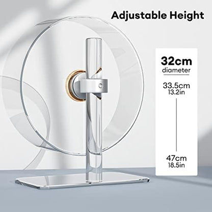 Bucatstate clear exercise wheel installed inside a modern small pet cage