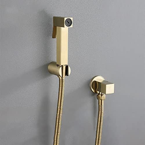 Complete JWVXVFYKV bidet sprayer kit laid out flat