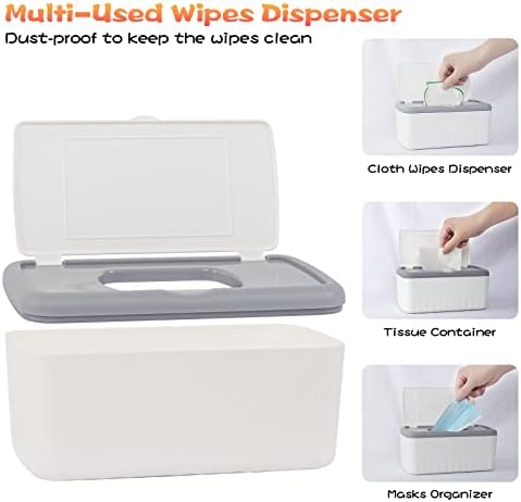 Famoplay baby wipes dispenser showing easy access lid design