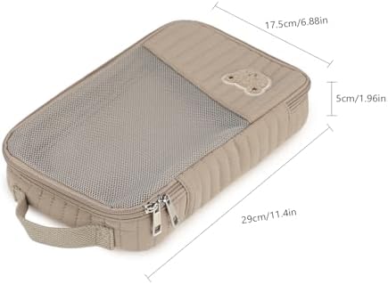 Momigo reusable diaper storage pouch featuring cute bear patch