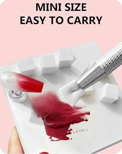 Applying gradient ombre nail design with sponge tool