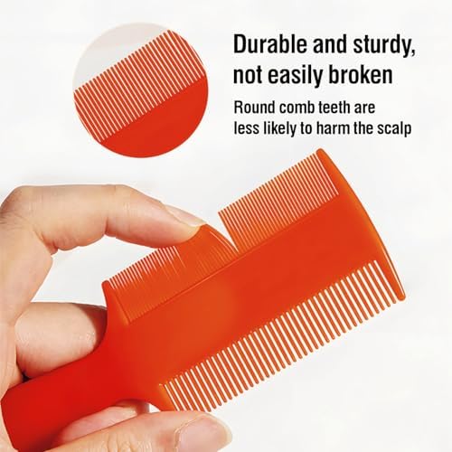 Pet grooming comb set with ergonomic handles and steel needles