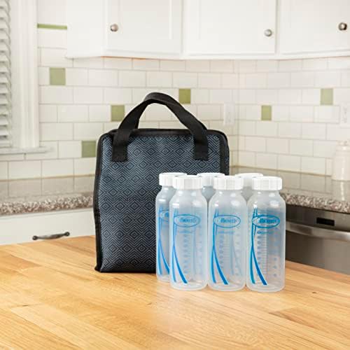 Folded Dr. Brown's bottle tote showing space-saving design
