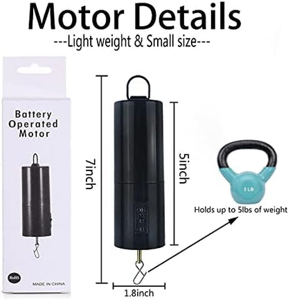 Fendisi rotating motor battery compartment and power switch