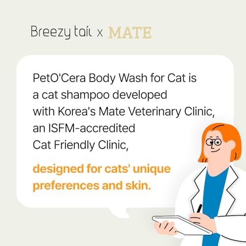 Breezytail PetO'Cera cat shampoo texture demonstration