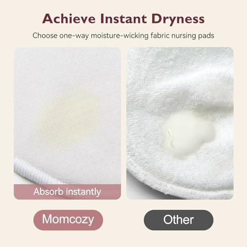 Momcozy 14 pack nursing pads with wet and dry storage bag
