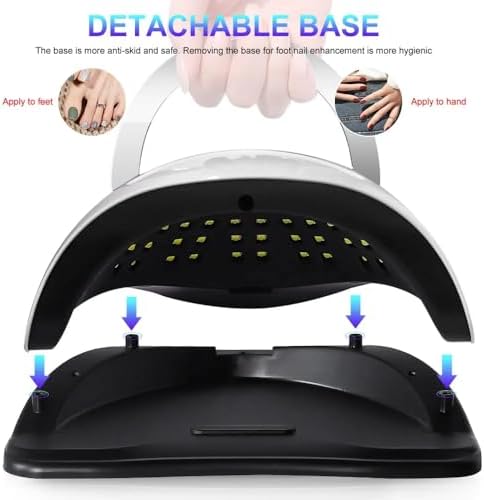 Close up of Beenle LED nail lamp sensors and light beads