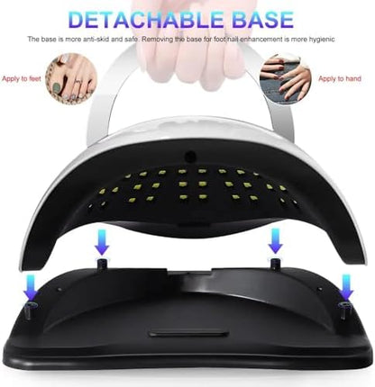 Close up of Beenle LED nail lamp sensors and light beads
