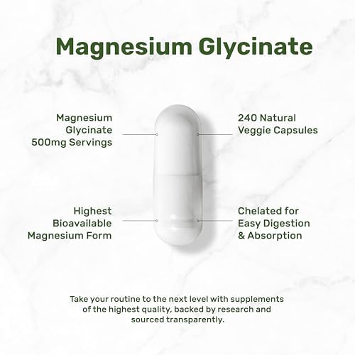 Back label view of Deal Supplement non GMO gluten free magnesium capsules highlighting product purity badges.
