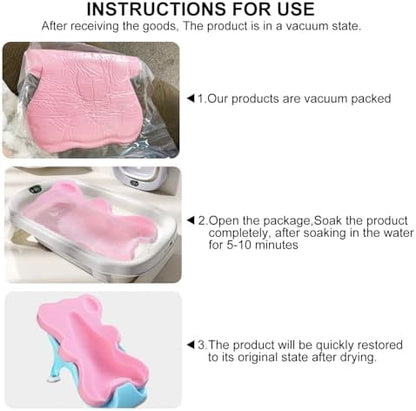 Set of three small animal-shaped sponges included with bath mat