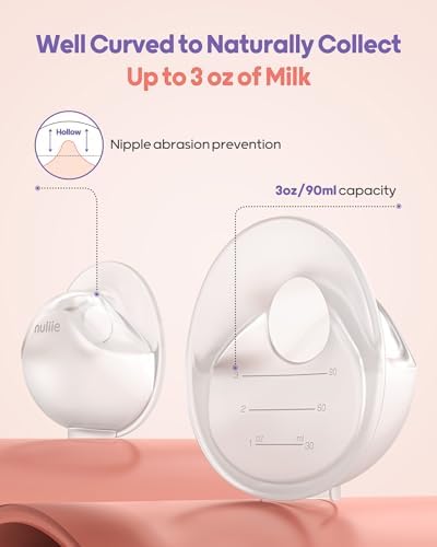 Side view of Nuliie lightweight leak proof breast shell for nursing mothers