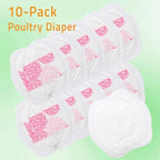 Yesito adjustable chicken harness and diaper set layout