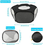 JIMEJV small animal playpen folded flat in storage size