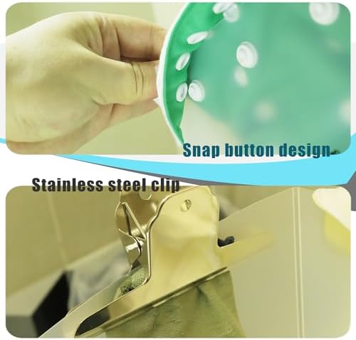 White plastic splash guard folded for compact storage