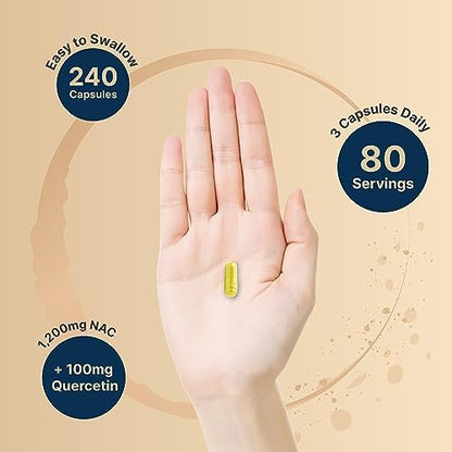 NatureBell NAC 1200mg bottle with ingredients listed