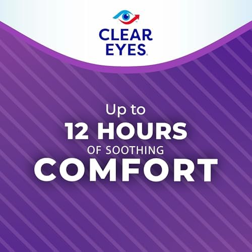 Imported Clear Eyes 7 Symptom relief drops for dry and itchy eyes