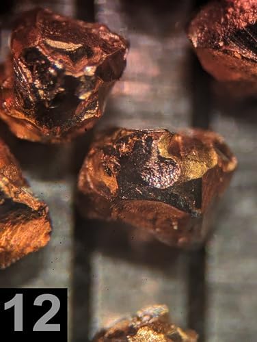 High purity copper granules texture and metallic appearance