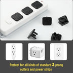 Bates Choice 3-prong socket protector installed on wall plate