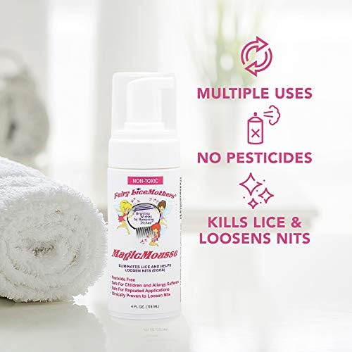 Fairy LiceMothers MagicMousse packaging showing 4 fluid ounce size