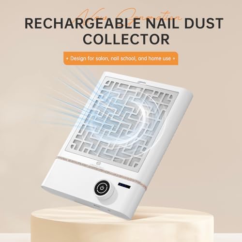 Side profile of Christine Shelly cordless nail vacuum fan
