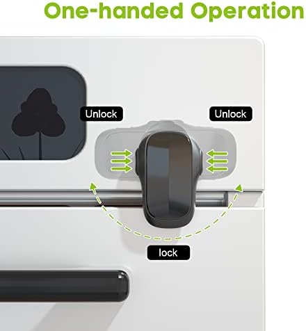 Side profile view of Safelon heat-resistant oven lock