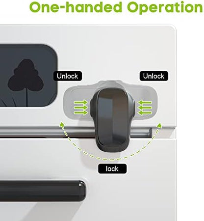 Side profile view of Safelon heat-resistant oven lock