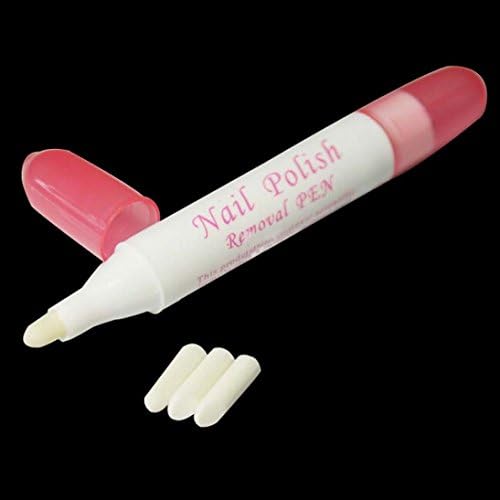 Close up of nail polish corrector pen with replacement tips