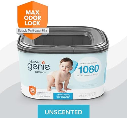 Diaper Genie continuous square refill cartridge showing multi-layer film density