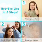Durable metal head lice treatment comb with rounded safety tips.