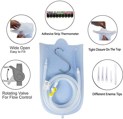 Close up of the GNEGKLEAN water thermometer strip and yellow flow control valve on the hose.
