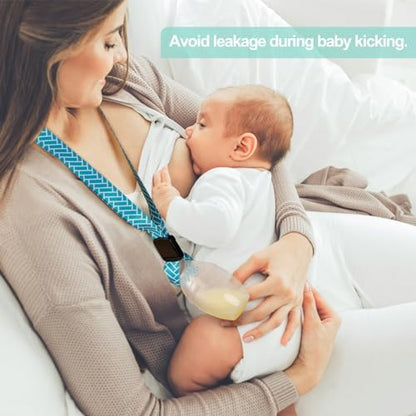 Hands free silicone milk collector with neck strap attachment