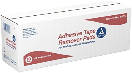 Dynarex medical grade tape remover pads for hospital and home healthcare use