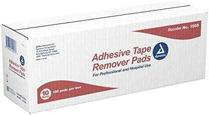 Dynarex medical grade tape remover pads for hospital and home healthcare use