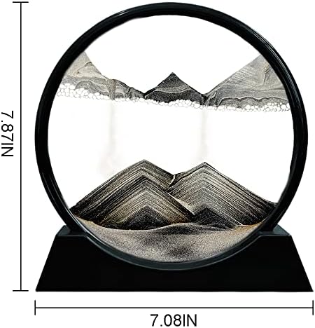 Aoderun moving sand art picture displayed vertically on office table