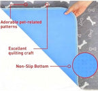 Puppy standing on pheromone-infused training mat