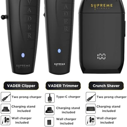 Vader Trimmer highlighting the ultra sharp Diamond Like Carbon coated stainless steel T blade.