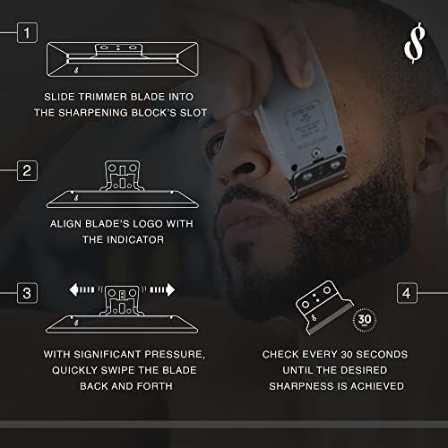 Side profile of The Rich Barber blade sharpening tool