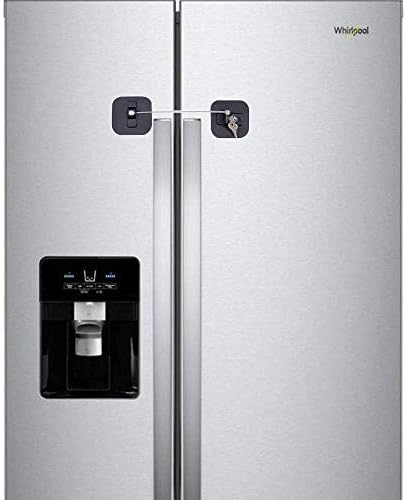 Close up of Baoweijd adhesive backing for fridge lock