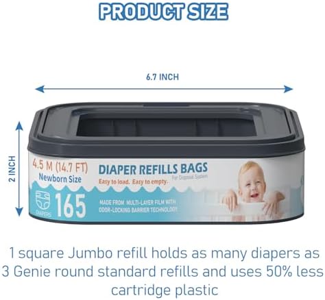 6 pack box of Fununcat diaper pail refills for nursery