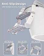Wanchouse multi-functional potty trainer being used as an independent bathroom step stool for kids.