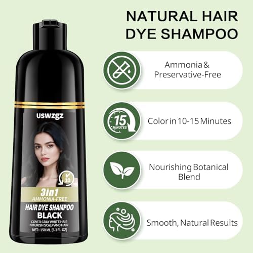 Close up of the 150ml bottle showing product details and natural plant extracts