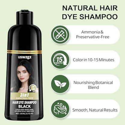 Close up of the 150ml bottle showing product details and natural plant extracts