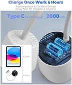 Daqvq UV LED nail light demonstrating hand placement under sensor