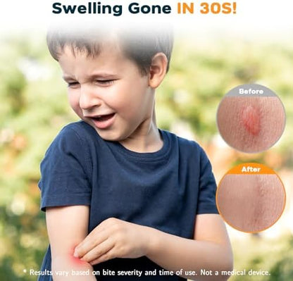 YARKOR insect bite sucker packaging showcasing chemical free relief features