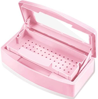 Machine-Ya plastic sterilizing tray pink front view