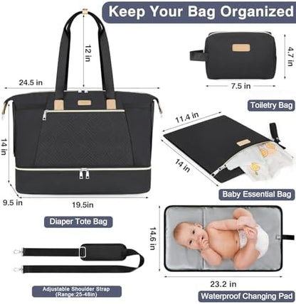 Side view of Itiezy travel baby bag