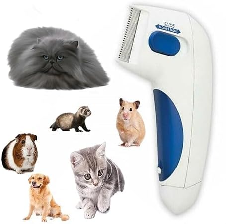 Shxmwinsy Electric Pet Grooming Comb front view for dog and cat hair removal