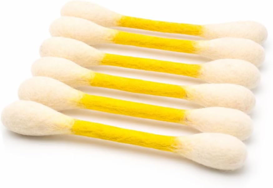 Glaciart One Swabs Cat Toys with Catnip - 6 Pk | Durable for Chew, Cute Cat Toys Interactive Kitty for Boredom, Exercise, & Play | Filled w/Organic Catnip for Anxiety & as Digestive Aid | Gift Idea - Image 9