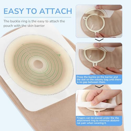 Heagimed medical grade two piece colostomy bag set packaging and contents