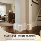 Set of four Pangda white baseboard safety corner blocks